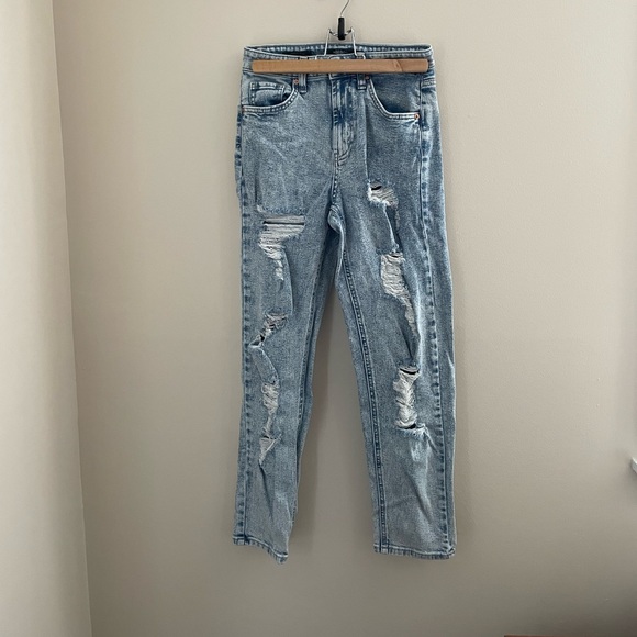 wild fable Denim - wild fable Highest Rise Mom Distressed Jean